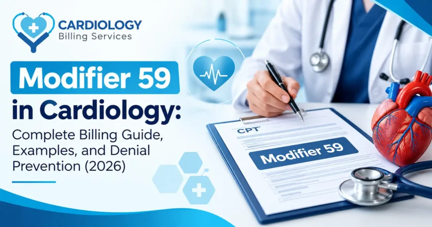 Modifier 59 in Cardiology Complete Billing Guide, Examples, and Denial Prevention (2026)