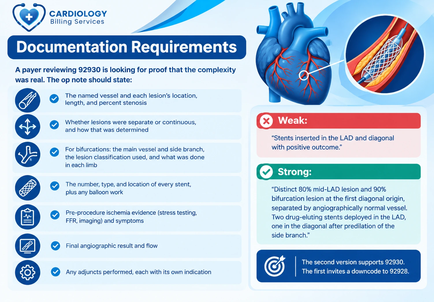 CPT 92930 documentation requirements infographic
